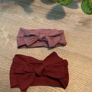Baby Blings Bow Ribbed Lot of 2